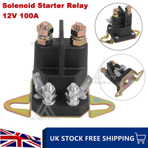 Pole 12v starter - 4-pole, solenoid